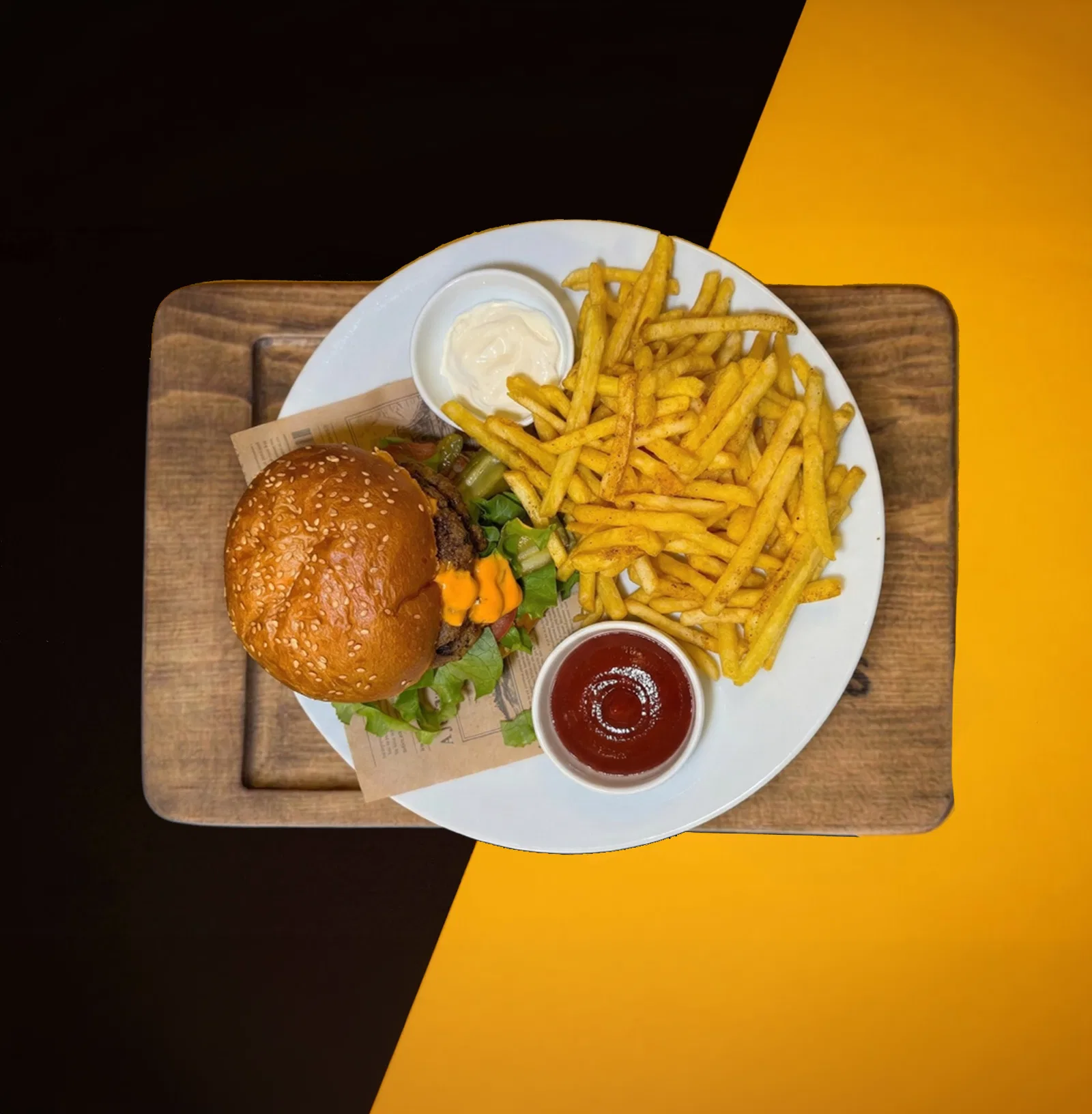 Klasik köfte burger menü